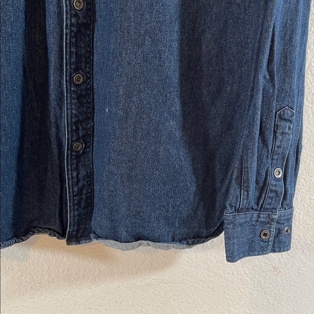 Harley-Davidson Motorcycles Men's Burning Skull Denim Shirt Size XL 99081-13VM - Picture 5 of 12